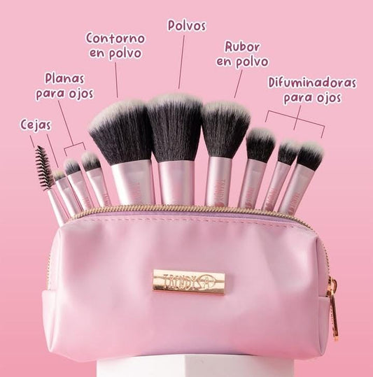 Brochas rosa cristal Trendy